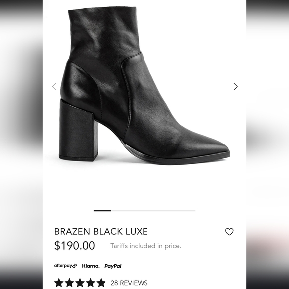 Tony Bianco BRAZEN Luxe Black Leather Ankle Boot Bootie High Heel Shoe Women 10 - Picture 5 of 14